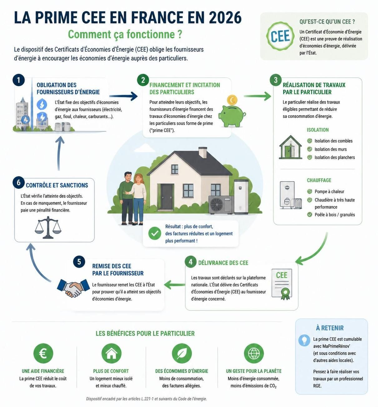découvrez tout sur la prime cee en 2026 : son fonctionnement, les travaux éligibles au financement et comment en bénéficier pour vos économies d'énergie.
