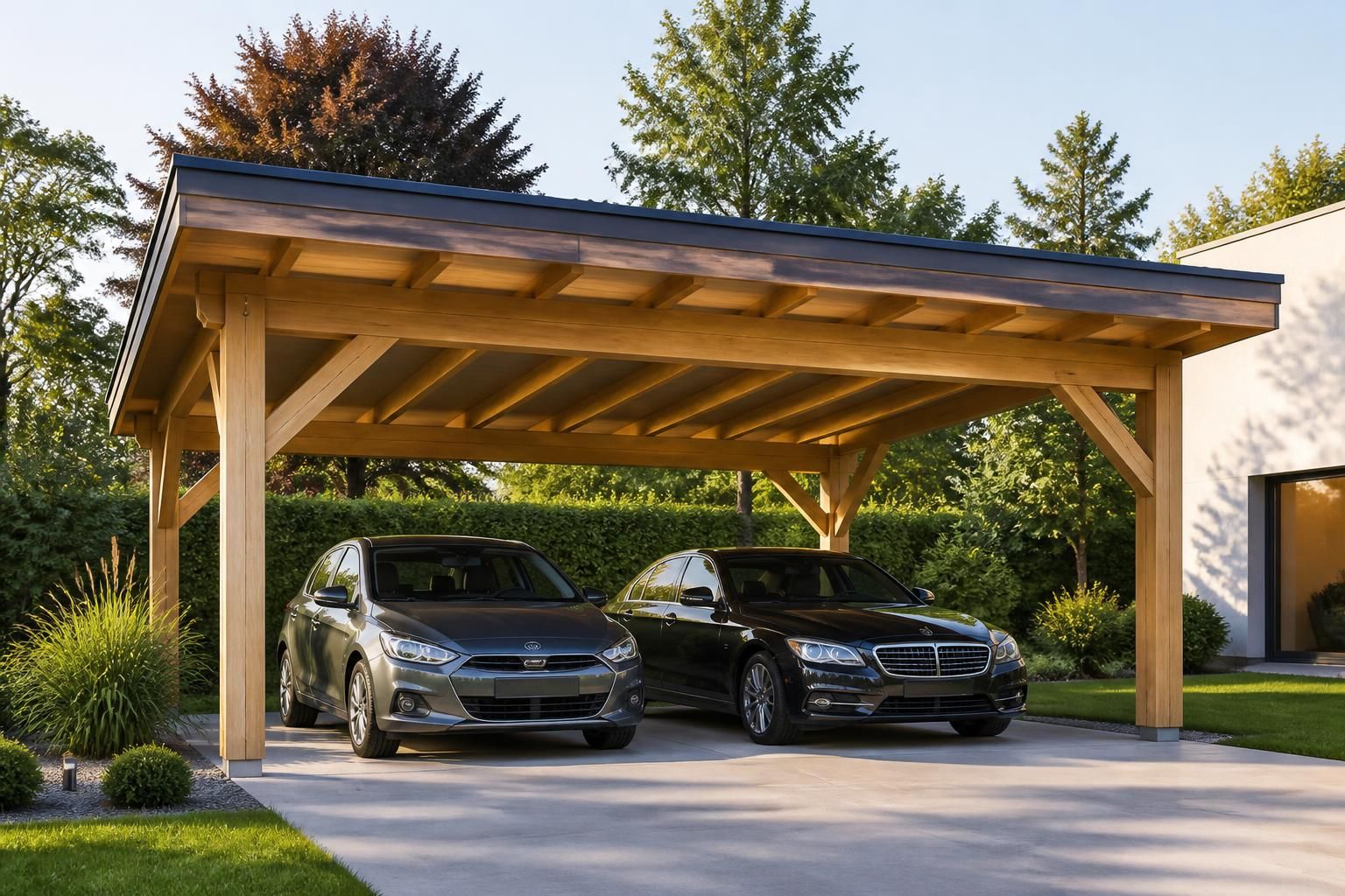 découvrez tout ce qu'il faut savoir sur les carports en bois pour 1 ou 2 voitures : prix, formalités administratives et conseils pour une installation réussie.