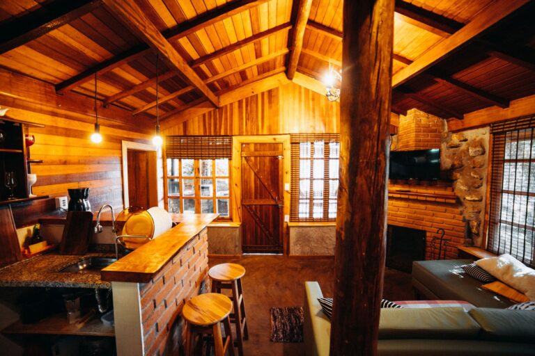 Chalet en bois habitable tailles, — intérieur chalet en bois habitable